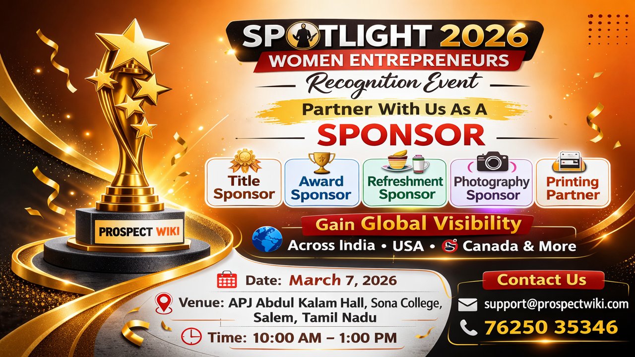 Sponsorship Invitation - Spotlight 2026 Women Entrepreneurs Recognition Event