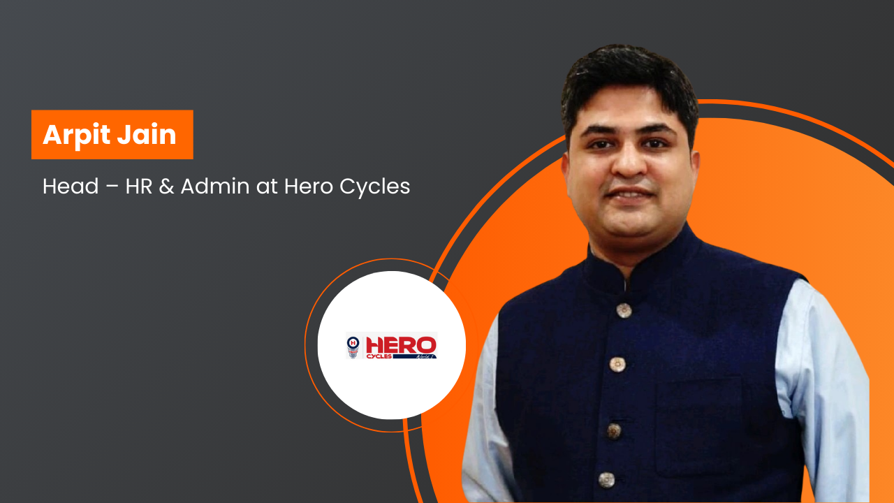 Arpit Jain appointed Head – HR & Admin at Hero Cycles