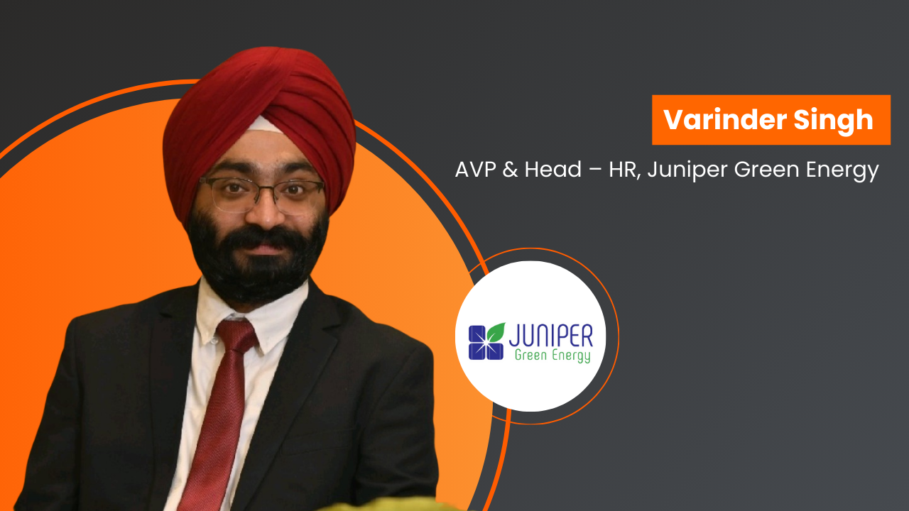 Varinder Singh joins Juniper Green Energy as AVP & Head – HR