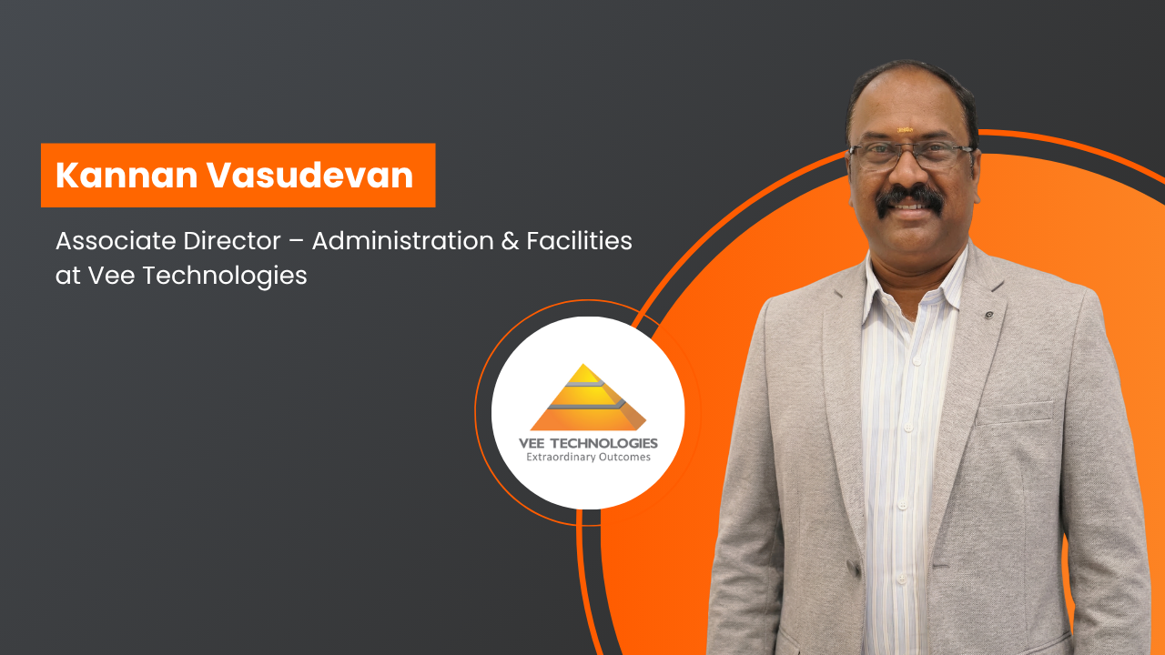 Kannan Vasudevan Promoted as Associate Director – Administration & Facilities