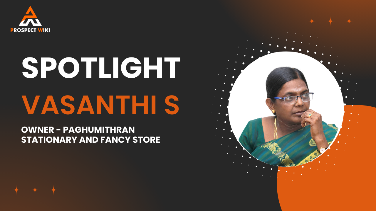 Spotlight 2026: Women Entrepreneur Award - Vasanthi S | Owner - Paghumithran Stationary and Fancy Store
